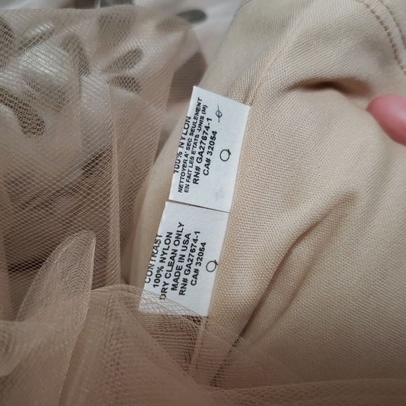 RARE Anthropologie Eva Franco Tulle Polka Skirt, Beige, 12P - Picture 10 of 12